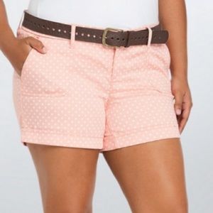 ⭐️Torrid Peach Polka Dot Shorts [Q60]